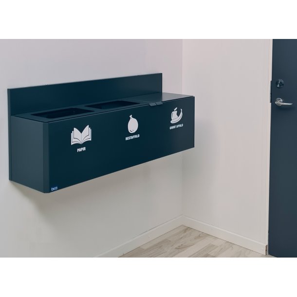 Bica 911 3x20 Ltr. On Wall with lid